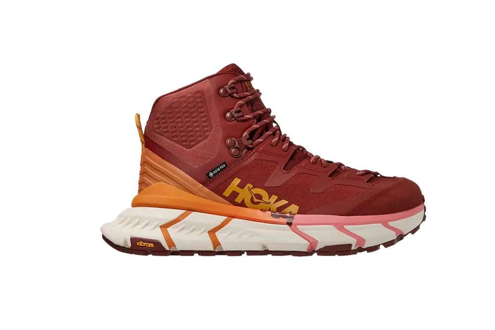 HOKA Tennine Hike GTX Cherry Mahogany Strawberry Ice Womens Size 5